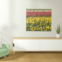 Farbenfrohe Tulip Blooms floral Wandteppich