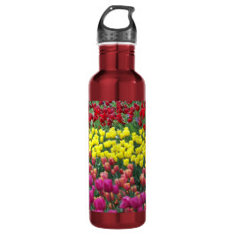 Farbenfrohe Tulip Garden Trinkflasche