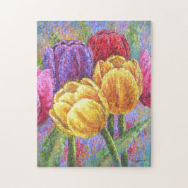 Farbenfrohe Tulips Blumenladen Blume Puzzle