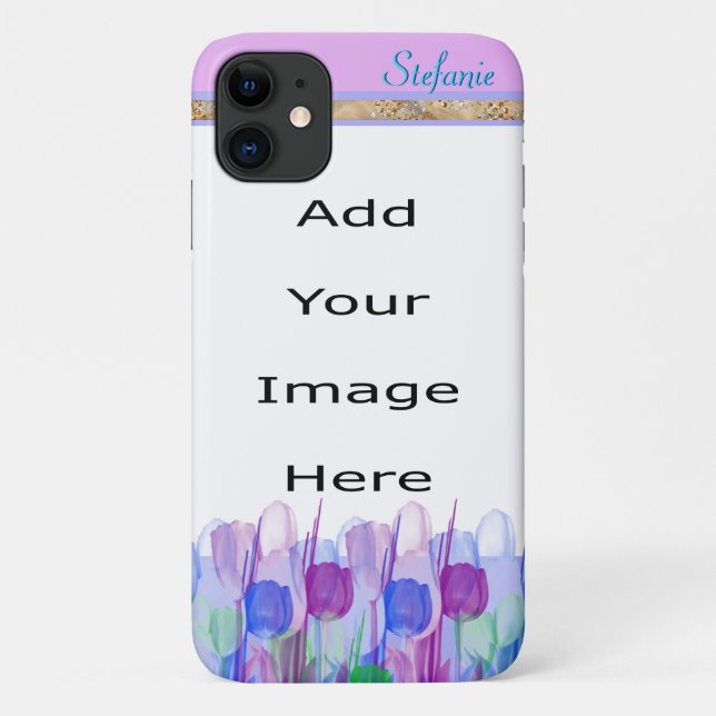 Farbenfrohe Tulips Case-Mate iPhone Hülle (Rückseite)