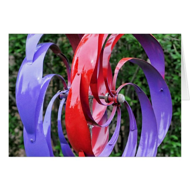 Farbenfrohe Turbinenklingen (Vorderseite (Horizontal))