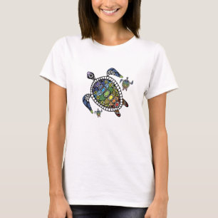 Farbenfrohe Turtle Chakras T-Shirt