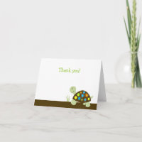 Farbenfrohe Turtle Moderne Dot Note Card