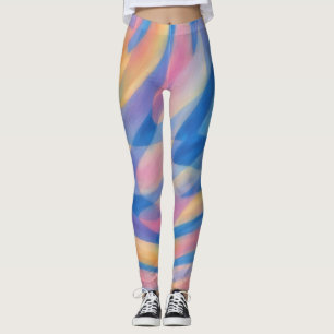 Farbenfrohe Übung Joggen Leggings