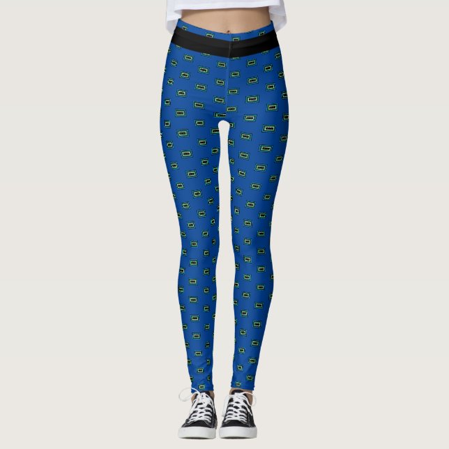 Farbenfrohe Übung Spandex-Leggings bei der Arbeit Leggings (Vorderseite)