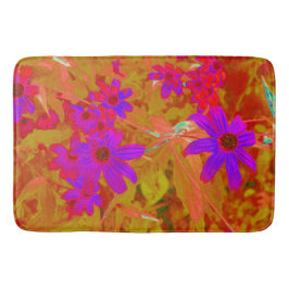 Farbenfrohe Ultra-Violet-, Magenta- und Rote Wildb Badematte