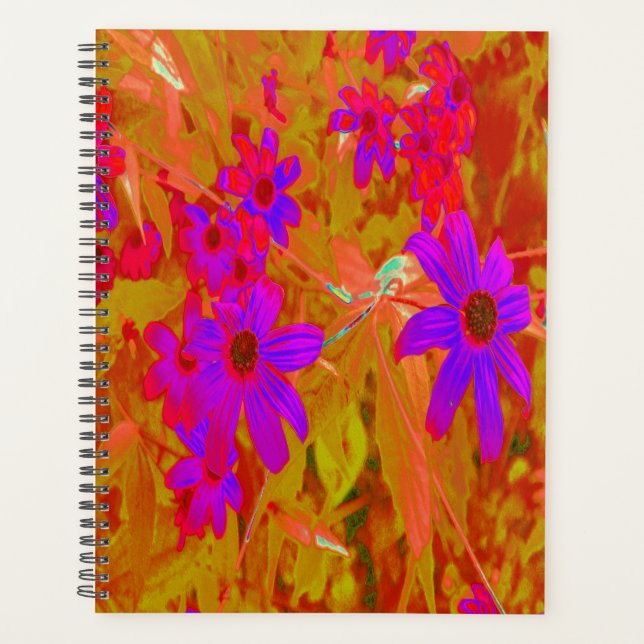 Farbenfrohe Ultra-Violet-, Magenta- und Rote Wildb Planer (Vorderseite)