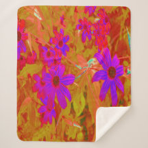 Farbenfrohe Ultra-Violet-, Magenta- und Rote Wildb