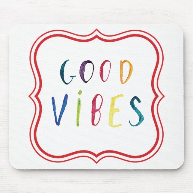 Farbenfrohe und einfache, gut sichtbare Designs Mousepad (Vorne)