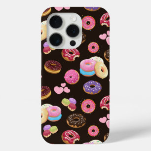 Farbenfrohe und geschmackvolle Donuts und Herz Case-Mate iPhone Hülle