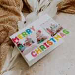 Farbenfrohe und helle frohe Weihnachten Falten 3 F<br><div class="desc">Genießen Sie die Freude und die Magie der Urlaubssaison mit dieser einzigartigen und festlichen, bunten und fröhlichen Weihnachten gefaltet 3 Foto Urlaubskarte. Das einfache, aber lustige Design zeichnet sich durch eine Rot-, Grün-, Gelb-, Blau-, Orange- und Rosa-Farbpalette aus, die eine lebhafte und fröhliche Atmosphäre schafft. Die kreative und minimalistische Herangehensweise...</div>
