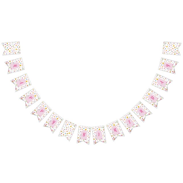 Farbenfrohe und lebendige Wildblume-Jagdflagge Wimpelkette (Alle)