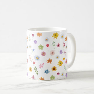 Farbenfrohe und lebendige Wildblumen Tasse