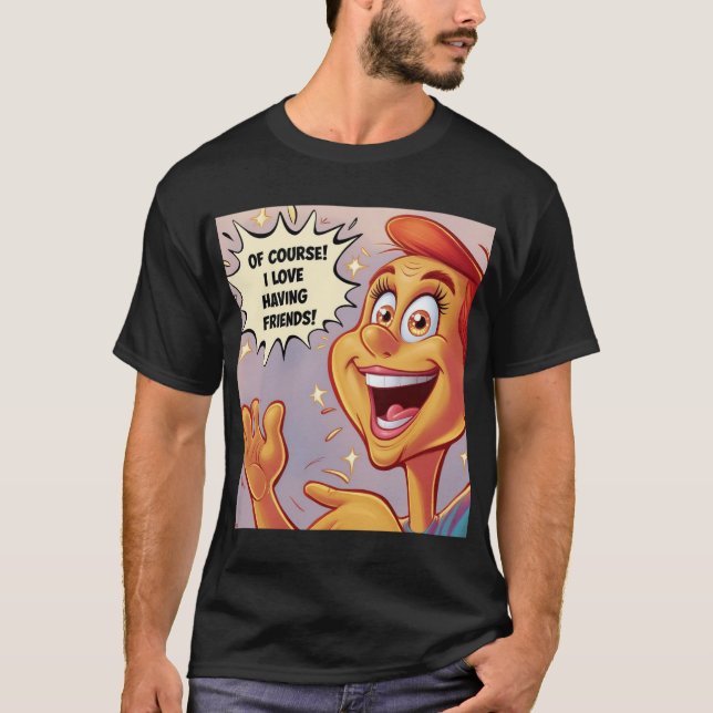 Farbenfrohe und lustige Cartoon-T - Shirt für jede (Vorderseite)