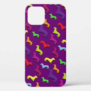 Farbenfrohe und lustige Dackel Hunde Pattern Case