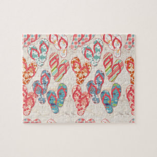 Farbenfrohe und lustige umdreh Flop Sommer Spaß! Puzzle