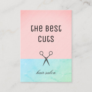 Farbenfrohe und moderne Haarstylistin Visitenkarte