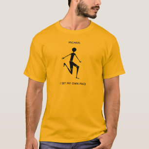 Farbenfrohe und Phantastische Silhouette Athlete T-Shirt