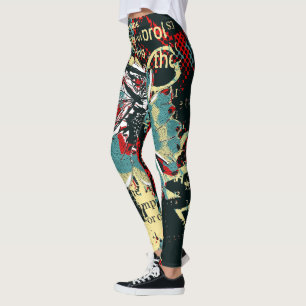 Farbenfrohe und trendige abstrakte Muster-Leggings Leggings