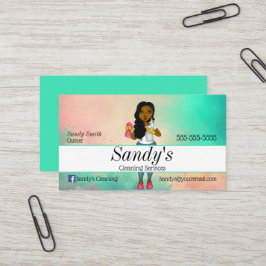 Farbenfrohe Unterbringung Visitenkarte