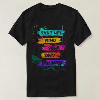 Farbenfrohe Unterhaltung für Ihr eigenes Businessp T-Shirt