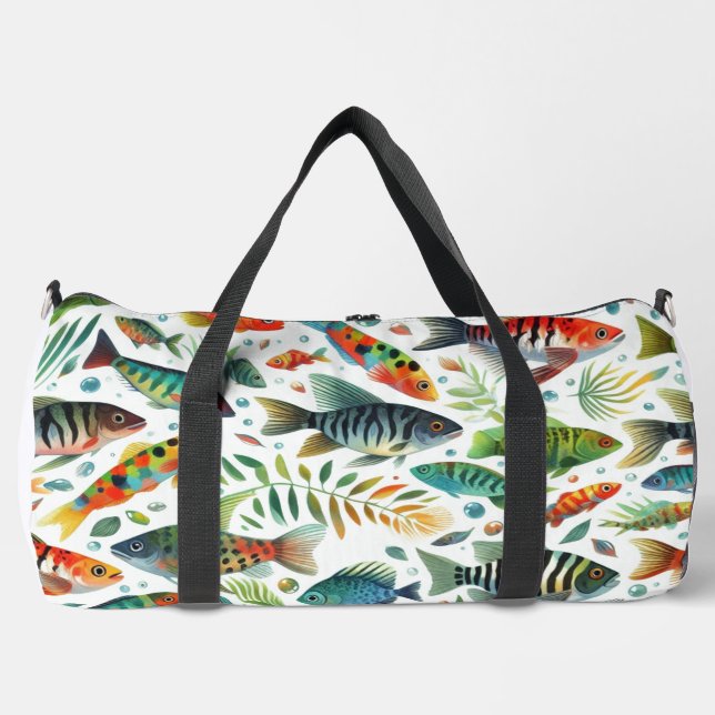 Farbenfrohe Unterwasserkunst Duffle Bag (Vorderseite)