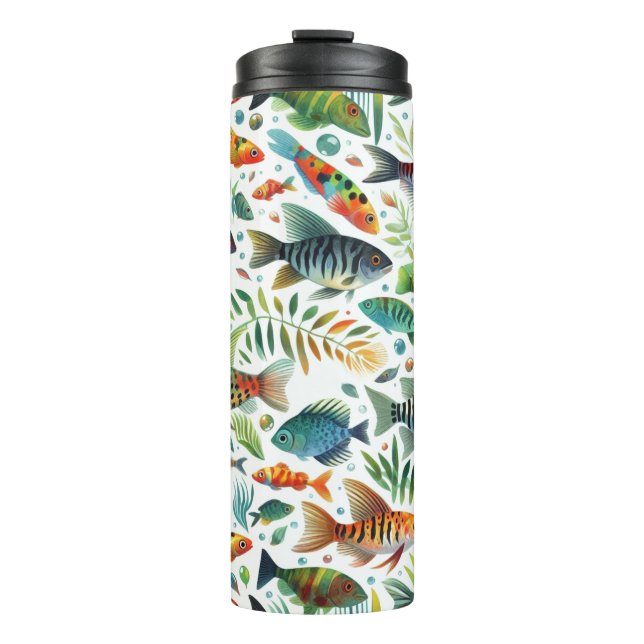 Farbenfrohe Unterwasserkunst Thermosbecher (Vorderseite)