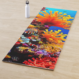 Farbenfrohe Unterwasserwelt Yogamatte