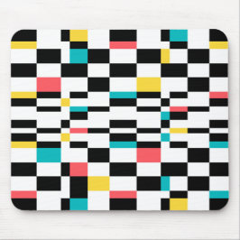 Farbenfrohe, urbane, moderne, trendige geometrisch mousepad