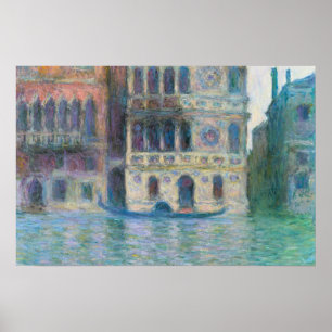 Farbenfrohe Venedig-Kanal-Malerei Poster