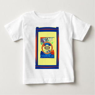 Farbenfrohe Veränderung in den USA: Ein festes Des Baby T-shirt