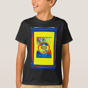 Farbenfrohe Veränderung in den USA: Ein festes Des T-Shirt