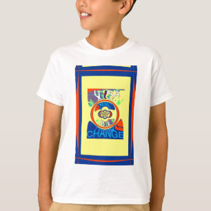 Farbenfrohe Veränderung in den USA: Ein festes Des T-Shirt