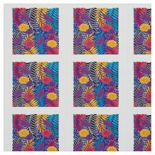 Farbenfrohe Verpackungspapier mit kreativem Blumen Stoff (Muster)