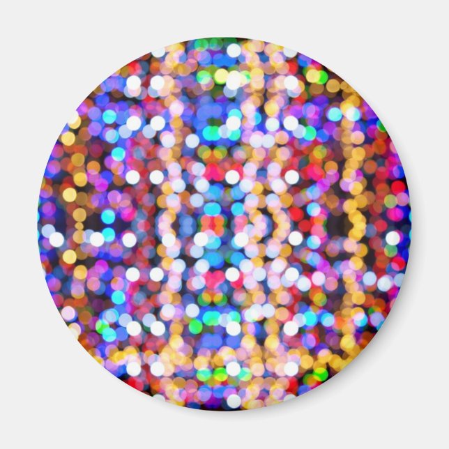 Farbenfrohe, verschwommene Lichter Magnet (Vorne)