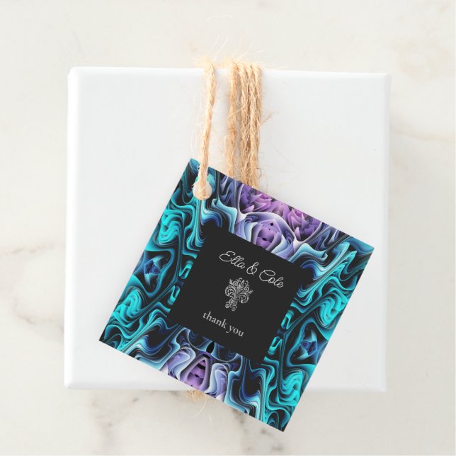 Farbenfrohe Verzauberung Geschenkanhänger (Beispiel)