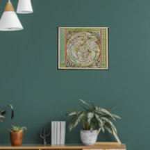 Farbenfrohe Vintage Boreal Sky Stars, Atlas Karte 