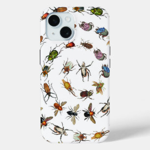 Farbenfrohe Vintage Bugs & Käfer Muster Case-Mate iPhone Hülle