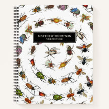 Farbenfrohe Vintage Bugs & Käfer Muster