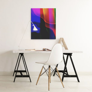 Farbenfrohe, Vintage Farbenpracht, strahlendes Pos Poster