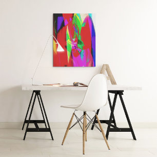 Farbenfrohe, Vintage Farbenpracht, strahlendes Pos Poster