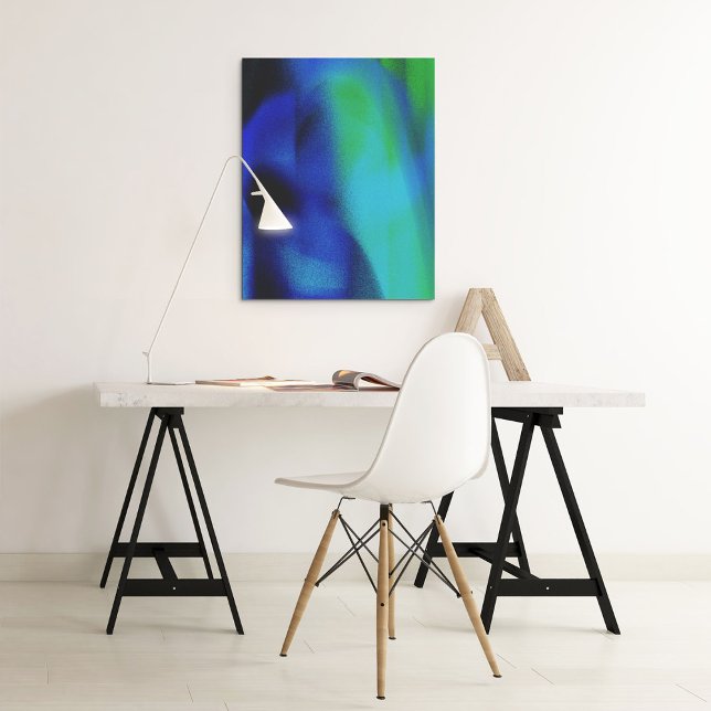 Farbenfrohe, Vintage Farbenpracht, strahlendes Pos Poster (Colorful Gradient Vintage Colorful Gradient Poster)