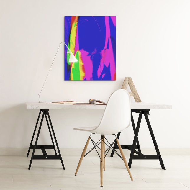 Farbenfrohe, Vintage Farbenpracht, strahlendes Pos Poster (Colorful Gradient Vintage Colorful Gradient Poster)