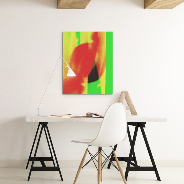 Farbenfrohe, Vintage Farbenpracht, strahlendes Pos Poster (Colorful Gradient Vintage Colorful Gradient Poster)