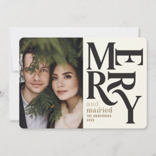 Farbenfrohe Vintage Freude + verheiratete Chritsma Ankündigung