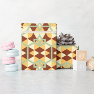 Farbenfrohe Vintage luxuriöse Artisan Mummy Birthd Geschenkpapier