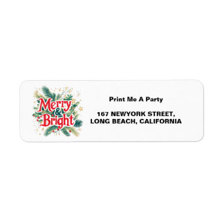 Farbenfrohe Vintage Merry & Bright Weihnachtsfeier