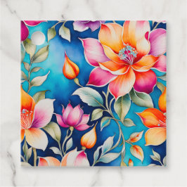 Farbenfrohe Vintage Stoffe Geschenke Tags Geschenkanhänger