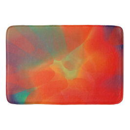 Farbenfrohe Vintage-Tie-Dye Badematte