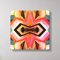 Farbenfrohe Vintage visuelle Geometrie